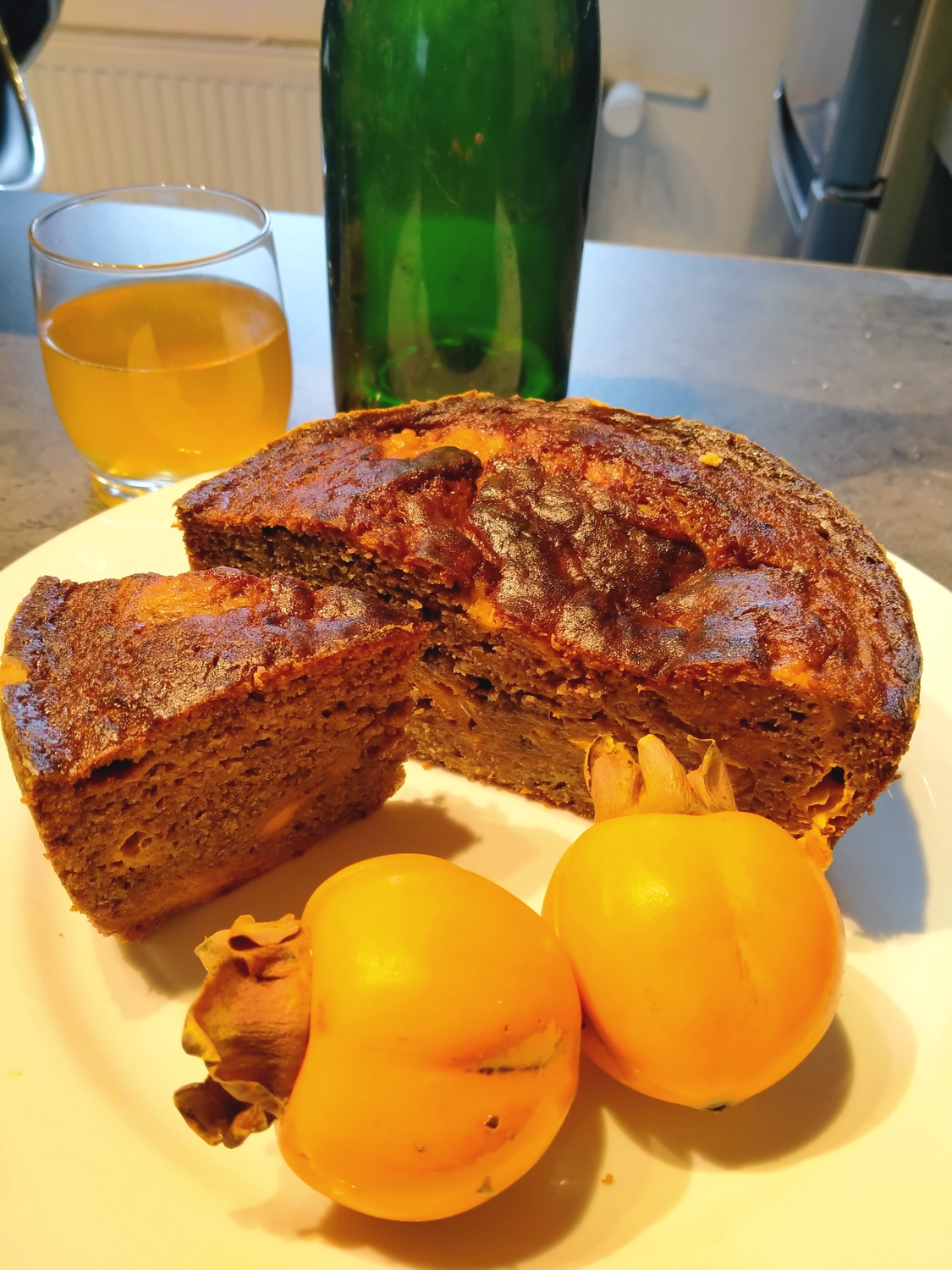 Gâteau moelleux aux kakis