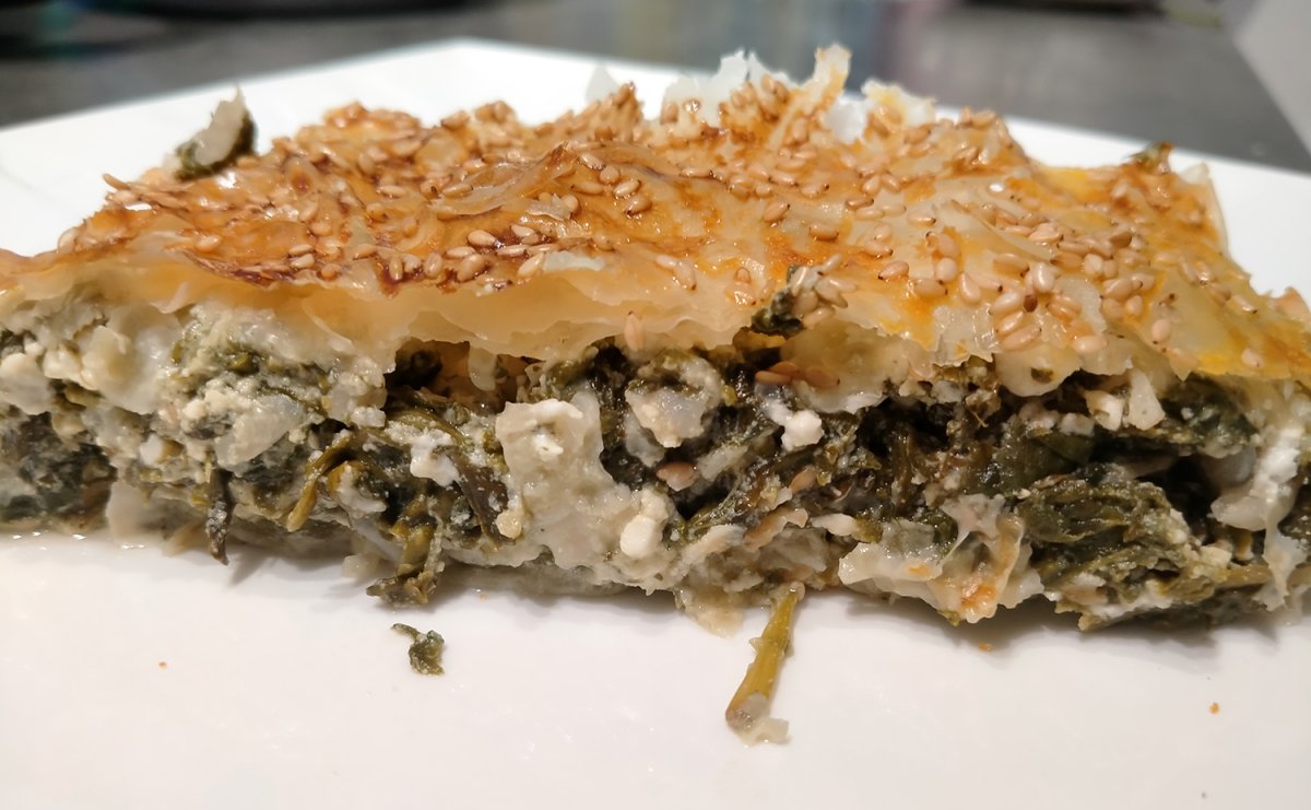 Stanakotiropita (feuilleté aux épinards et à la féta)