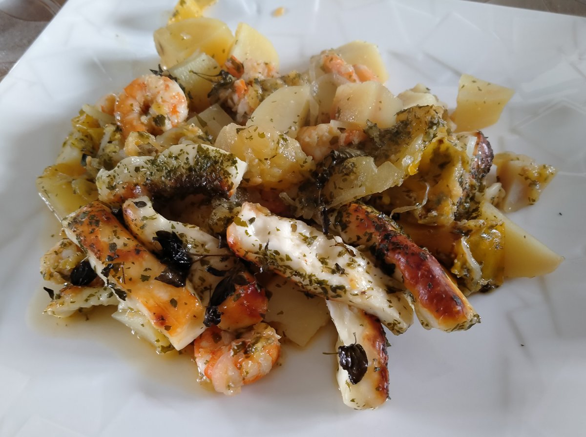 Crevettes saganaki (Γαρίδες σαγανάκι)