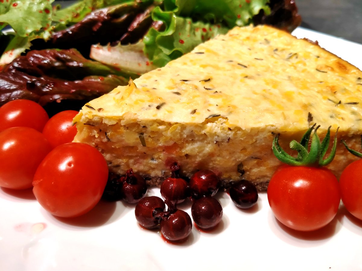 Cheesecake à la courgette et au potimaron