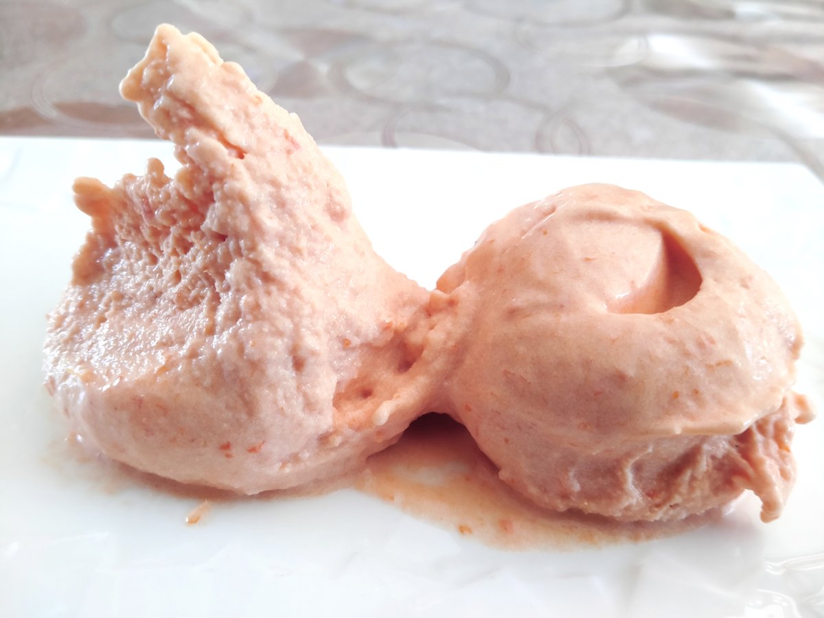 Crème glacée à l'abricot
