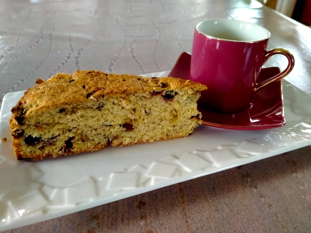 Délice à la noix de coco, à la groseille et au cassis