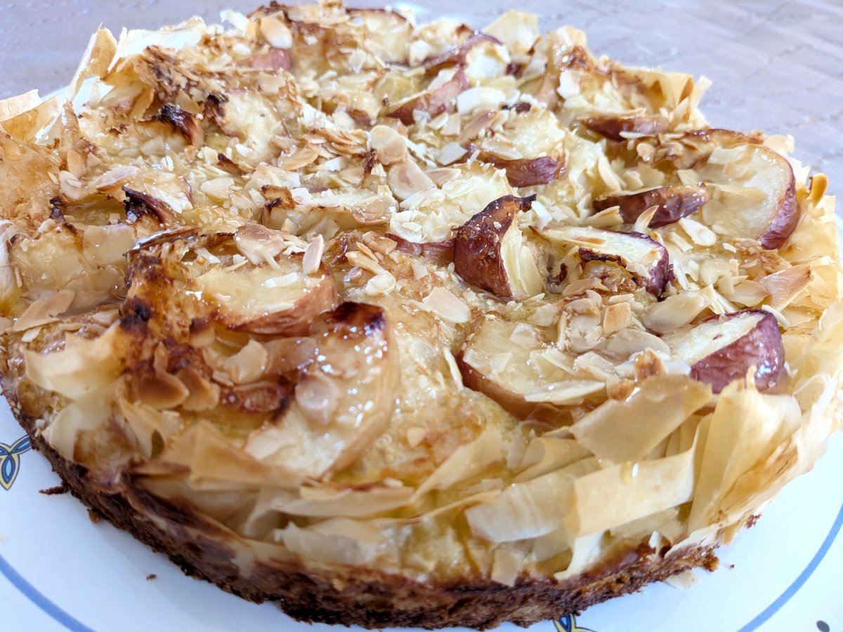 Pita à la pêche et à la nectarine