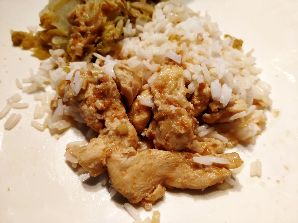 Poulet à la citronnelle et au beurre de cacahuète