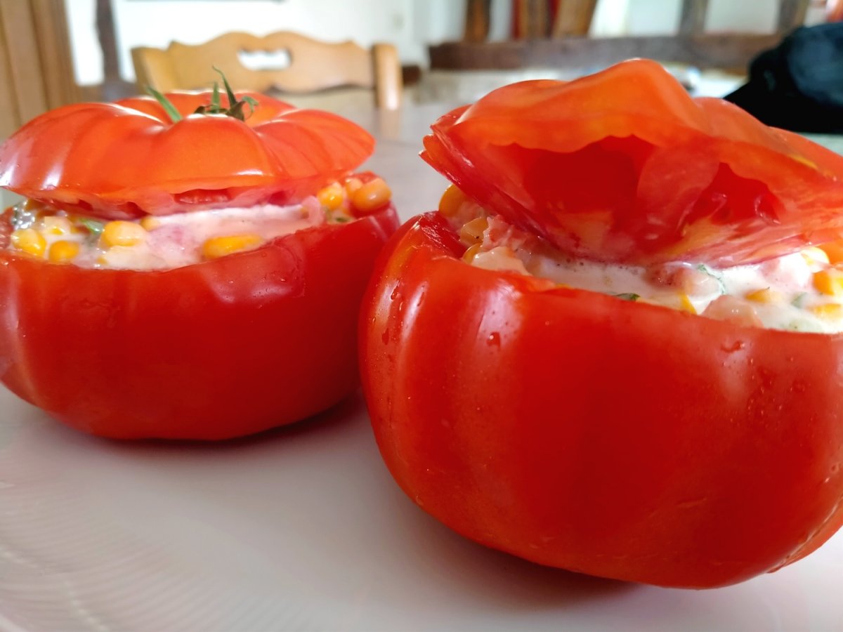Tomates aux crevettes