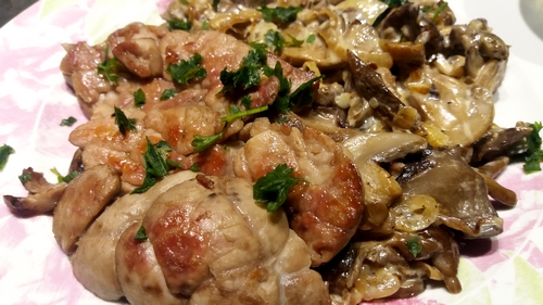Ris de veau forestier