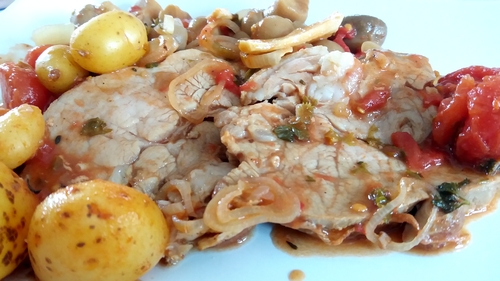 Rôti de veau à la Provençale cuisson lente