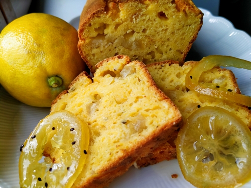 Cake allégé aux citrons confits
