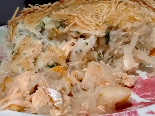 Spaghetti de courge aux trois poissons