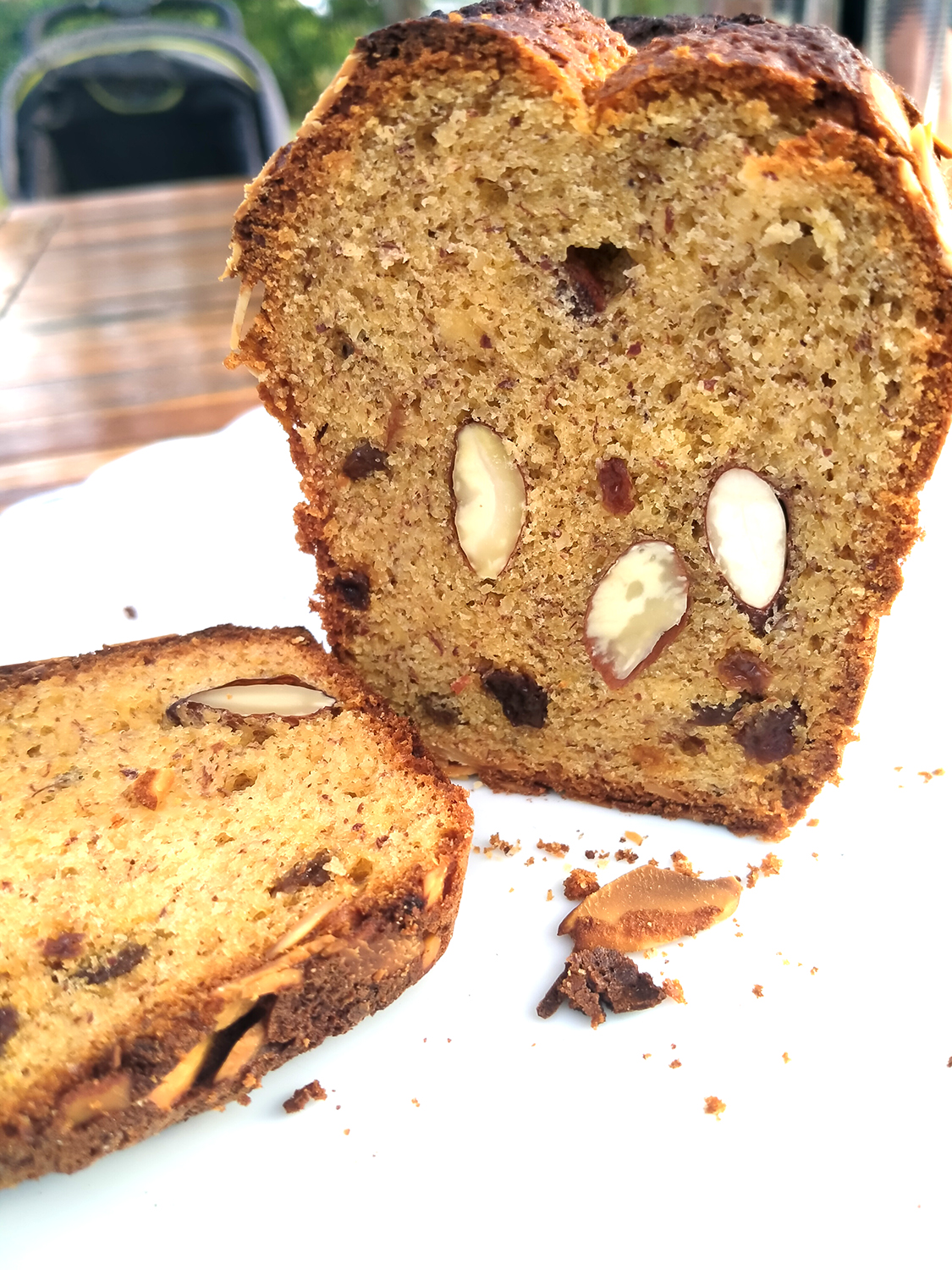 Cake à la banane et aux amandes