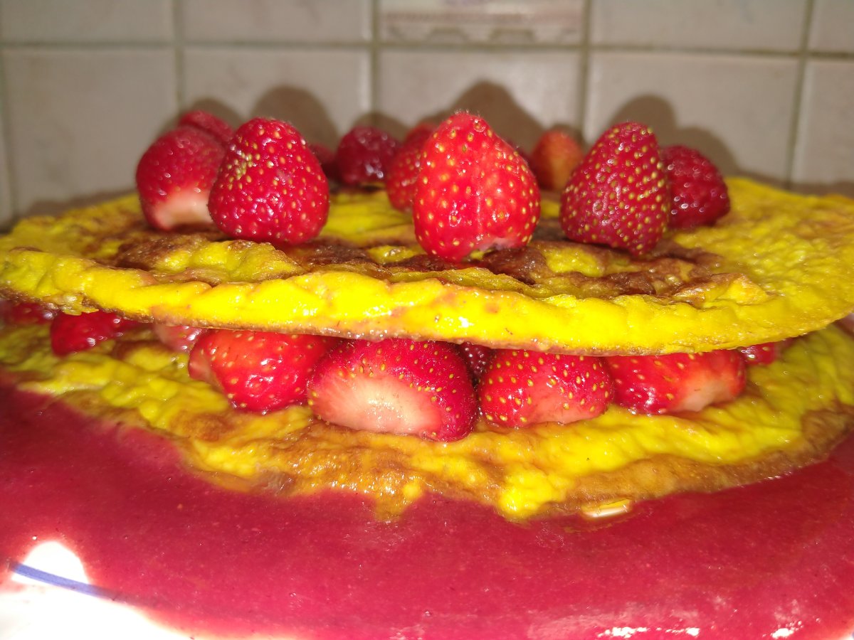 Fraises en omelette