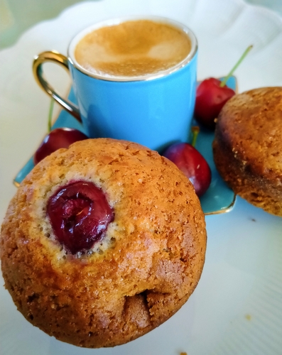 Muffins au sirop de cerise