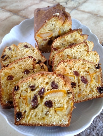 Cake à la confiture d'orangeat et noix de coco