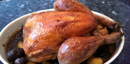 Dinde aux pommes en cuisson lente