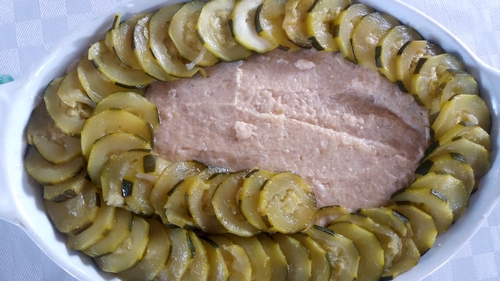 Gratin de chou-fleur et courgettes