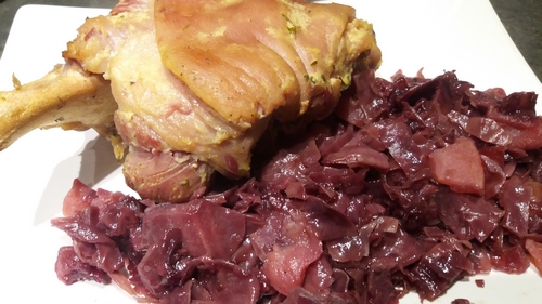 Jarret de porc au miel