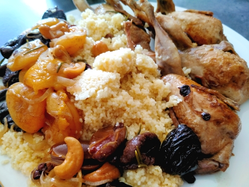 Caille aux fruits