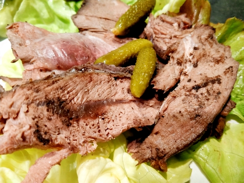 Gigue de chevreuil à l'hypocras